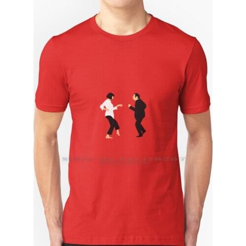 Pulp Fiction T Shirt 100% Pure Cotton Pulp Fiction Dance Vincent Mia Tarantino Wallace Vega Film Cinema Movie Worship Cult