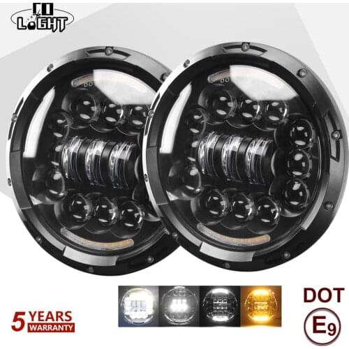 CO LIGHT 7inch 180W LED Headlight 6D Led DRL Hi/Lo Angel Eye 12V 24V Car Driving Light for Offroad Lada Niva 4x4 6500K 3500K