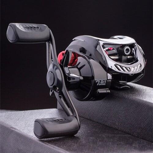 Hot Selling Lure Fishing Reel Strong Bearing Metal Wear Resistant Low Profile Baitcasting Reel