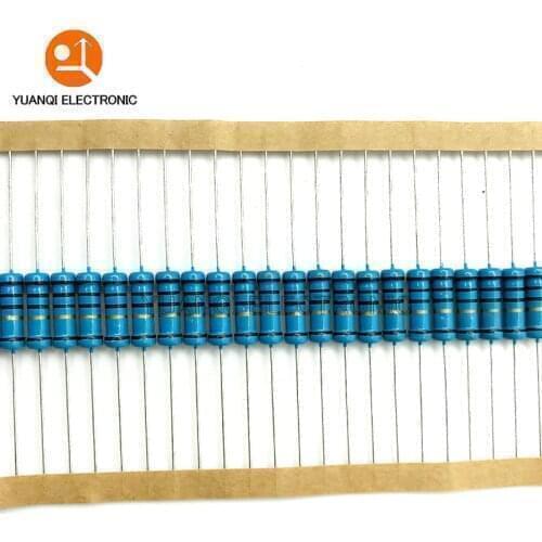 20pcs 2W Metal film resistor 1% 15R 16R 18R 20R 22R 24R 27R 30R 33R 36R 39R 43R 47R 15 16 18 20 22 24 27 30 33 36 39 43 47 ohm