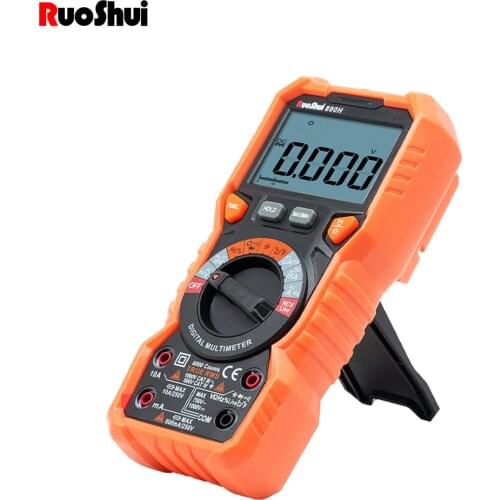 RuoShui 890H Multimeter High Precision 6000 counts Auto Range Tester True RMS Intelligent Anti-burning NCV Electrical Universal