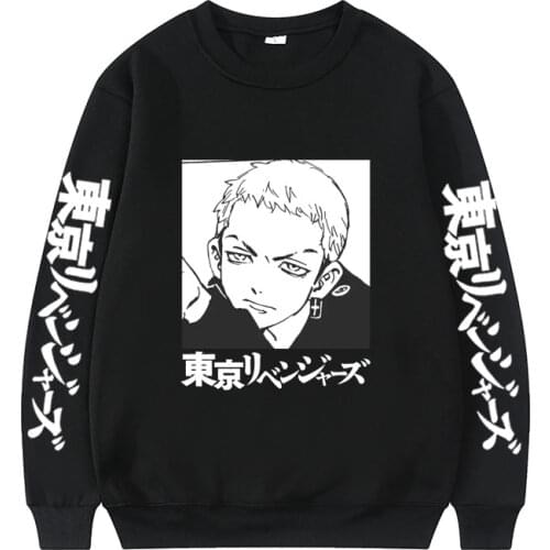 New Tokyo Revengers Pattern Print Pullover Men Women Anime Style Sweatshirt Fashion Oversize Clothes Hip Hop Harajuku Tracksuit
