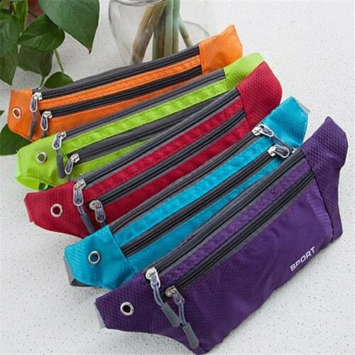New Casual Outdoor Light Sports Waist Bag Oxford Utility Waist Pack Pouch Ride Adjustable Gym Belt Pouch for Hiking Running