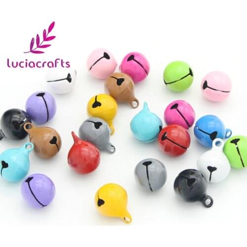 Lucia Crafts 12mm Random mixed Jingle bell for Christmas Party Wedding Festival decoration 12pcs/lot H0211