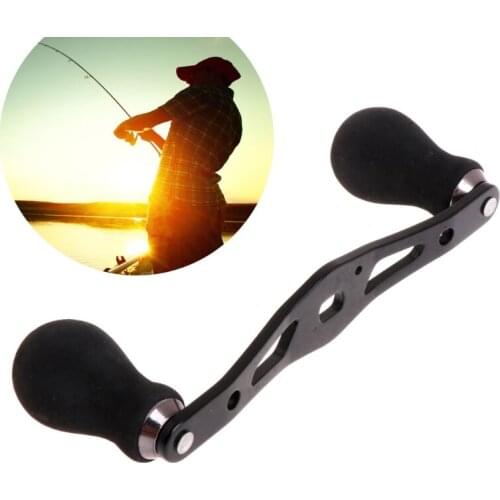 Fishing Handle Reel Double Knob Replacement Baitcasting Accessory Aluminum Alloy