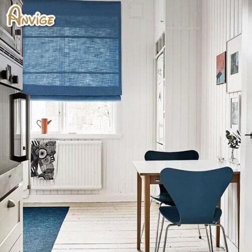 New Arrival Modern Cotton/Linen Cloth Roman Blinds Roman Shades For Living Room Ready to Install Materials Included