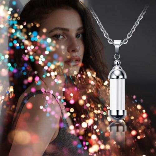 2 Pieces Glass Vial Necklace for Ashes, Urn Necklaces for Ashes, Tube Pet Urn Pendant Necklace Keepsake Casket Memorial Jewelry