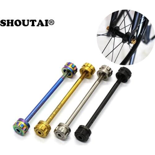 Ultralight Bicycle TC4 titanium alloy Quick Release Hub Bike Cycling Lever Skewer For Brompton Bicycle Parts
