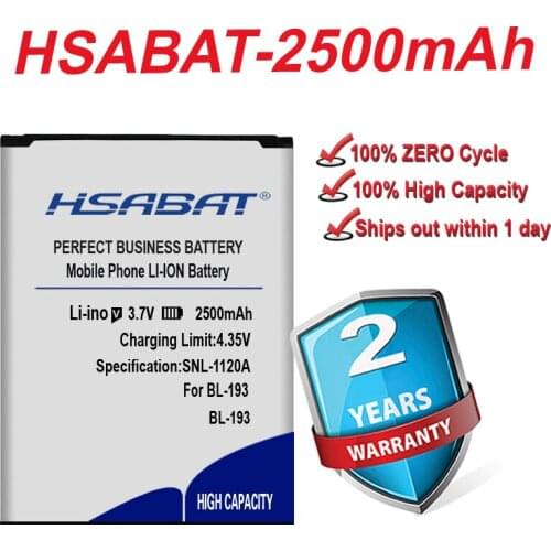 Top Brand 100% New 2500mAh BL-193 Battery for i-mobile BL-193 in stock
