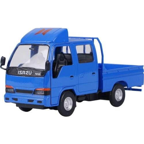 High-quality 1:32 alloy pull back double-row truck model,Small truck toy,simulated sound and light,free shipping