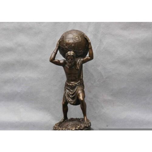 WBY 812+++++Greek Myth God Atlas Man Carry Globe Ball Art Sculpture Statue cigarette lighter cooking tools Decoration 100