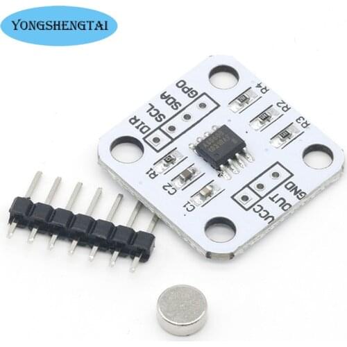 1pcs AS5600 magnetic encoder magnetic induction angle measurement sensor module 12bit high precision