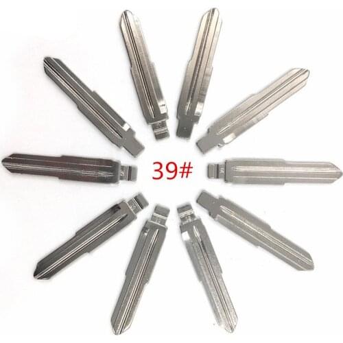 10pcs/lot Type 39# Metal Blank Uncut Flip KEYDIY/VVDI/JMD Remote Key Blade
