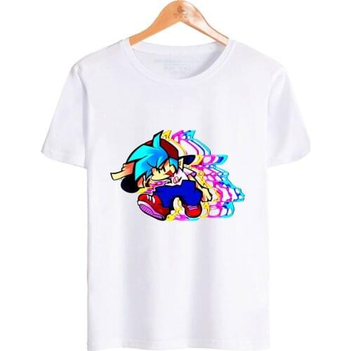 2021 Video Game Friday Night Funkin T-shirt O-Neck Women Men Tee High Quality Harajuku Streetwear Fashion Summer Clothing