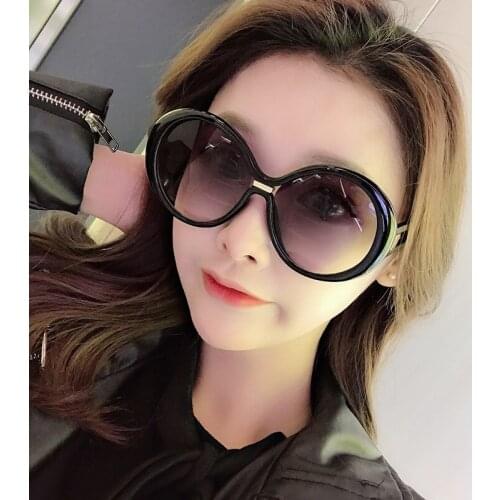 2021 Fashion Large Frame Sunglasses Men Women Brand Designer Retro Round Colorful Sun Glasses Vintage Male Female Goggles UV400