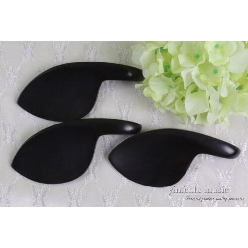 3 pcs Violin Left hand Chin Rest Ebony Fine violin accessory Violin parts Pure hand make natural black solid wood #30V581