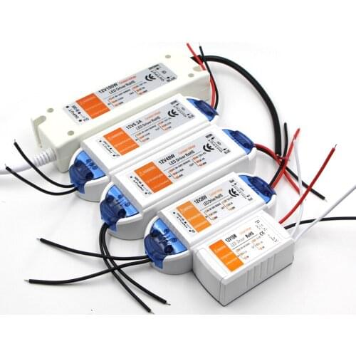 LED Power Supply Adapter 110V 220V to 12V Lighting Transformer 100W 72W 36W 18W DC 12 Volts Source LED Driver for LED Strip