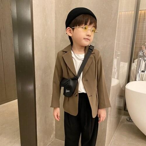 Boys Girls Blazer Jackets for Boys Gentleman Kids Violin Jacket Children Formal Wedding Birthday Party Jacket Boy Clothes 2-10Y