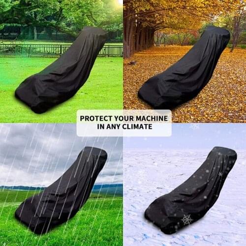 C63E M/L Premium Push Mower Cover Heavy Duty Oxford Cloth Universal Fit for Weather/ UV Protection Mower Cover