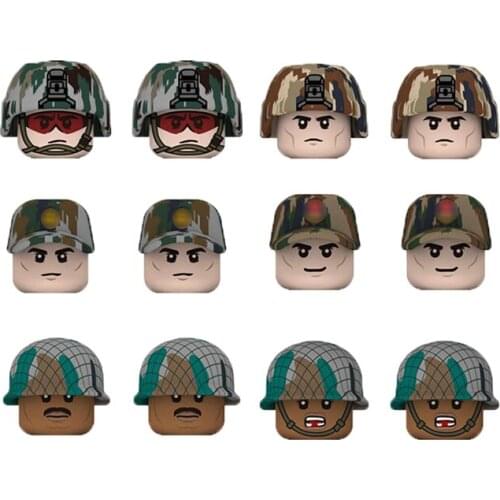 2021 New Military Building Block Figures 10pcs/Lot WW2 Infantry Soldier Action Figurns Mini Bricks Kits Childrens War Game Toys