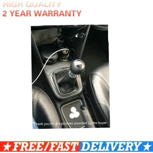 12mm hole size For Audi A3 S3 2001 2002 2003 New 5 6 Speed Car Gear Shift Knob With Leather Giator 8L0863278BN 6BN dia 13mm