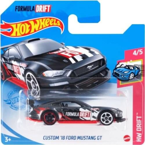HOT WHEELS Ford Custom ‘18 Mustang GT FORMULA DRIFT Racing Model Car