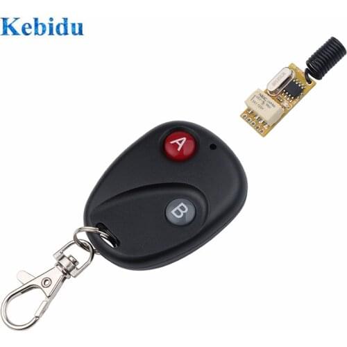 KEBIDU 3.5-12V Mini Relay Wireless Switch RF Remote ControlrLED Lamp Controller Micro Receiver Transmitter Module for Lights Car