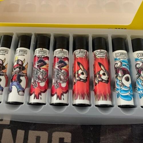 Clipper Gasoline Lighter Grinding Wheel Original Gas Lighters Nylon Torch Free Fire Pocket Refillable Collection Boutique Gift