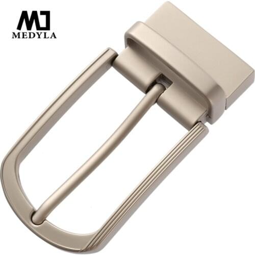 MEDYLA 360° rotating belt buckle hard metal men belt buckle stylish minimalist design inner diameter 3.4cm mens accessories