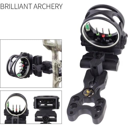 Compound Bow Essential Combo Sight Kits Accessories Including 3-pin Bow Sight Arrows Rest Stabilizer Braided Bow Sling D-Loop
