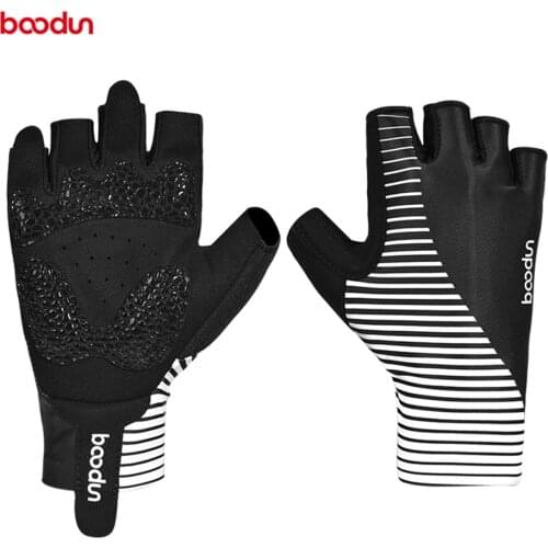 BOODUN Men Womens Cycling Gloves Half Finger Summer Shockproof Road Mountain Bike Bicycle MTB Gloves with Breathable Palm Part