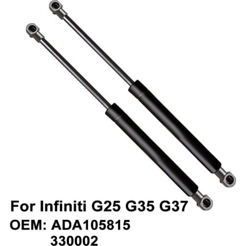 Tailgate Boot Gas Spring Strut Lift Cylinder Support 330002 ADA105815 For Infiniti G25 G35 G37 from 2007 to 2013 （pack of 2