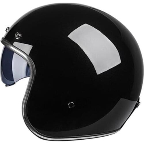 Vintage Scooter DOT ABS Unisex Moto Helmets 3/4 Motorcycle Chopper Open Face Bike Helmet DOT Vintage Cafer Helmet Summer