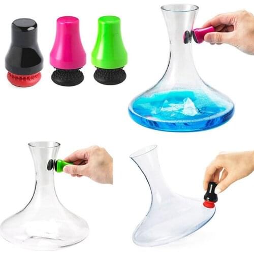 Silicone Magnetic Cleaning Brush Industrial Cleaner Glass Spot Bottle Rubber Long Scrubber Corner Clean Car Window Aquarium Wall
