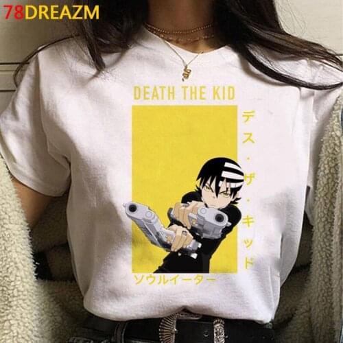 Soul Eater t-shirt tshirt male vintage print plus size japanese 2021 t-shirt graphic tees women harajuku kawaii