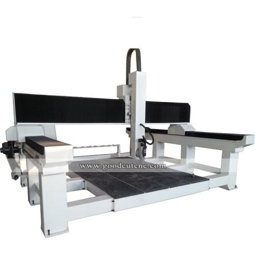 Auto tool changer cnc router 4 axis with rotated spindle