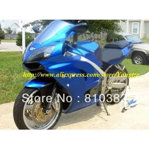 Top-quality blue white Fairing kit for KAWASAKI Ninja ZZR600 05 06 07 08 ZZR 600 2005 2006 2007 2008 Fairing set+gifts
