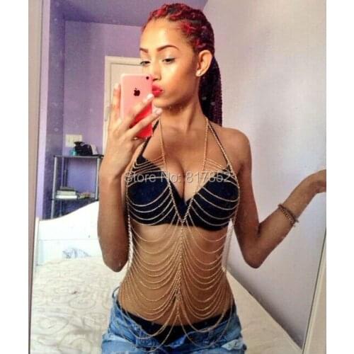 FREE SHIPPING New BY472 Women Gold Chains Sexy Layers Longer Chains Jewelry 3 Colors