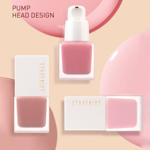 Face Liquid Blush Eyeshadow Blusher 6 Colors High Quality Pigment Long Lasting Natural Cheek Blush Cream Makeup Cosmetics TSLM1