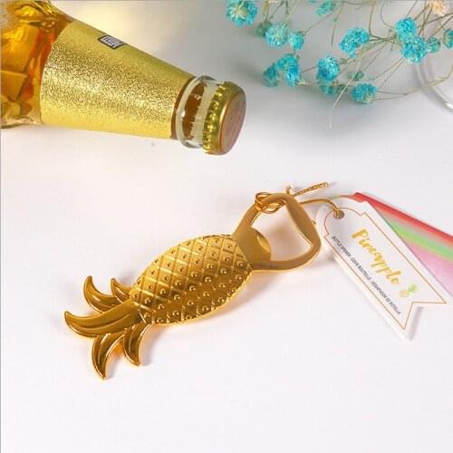 Gold pineapple bottle opener For Wedding Party Favor Gift, Set of 20,for Birthday Party Supplies