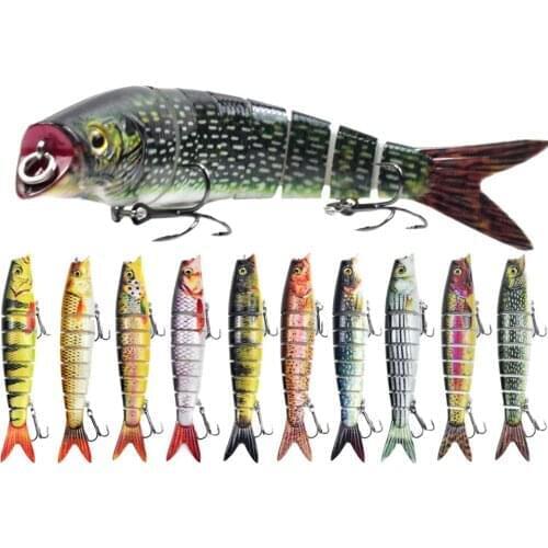 1PCS 140MM 21.5G 6 Minnow Jointed Bait Sinking Fishing Lures Wobblers Artificial Hard Bait Swimbait Trout Bass Fishing Tackle