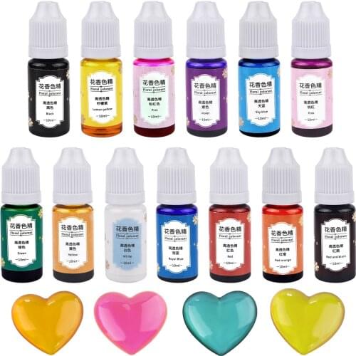 10ml Resin Pigments High Concentration DIY Crystal Epoxy Resin Mold Flower Liquid Colorant Dye Ink Handmade Crafts