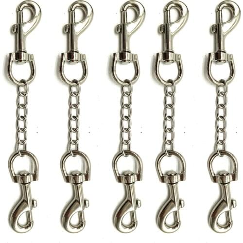 15cm To 35cm Double Metal Hook Chain For Restraint Bondage Bdsm Handcuffs Convenient Connection Lock Adult Sex Toys