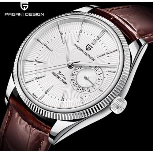 2021 PAGANI DESIGN Men Automatic Quartz Watch Japan VH Sports Deluxe Sapphire Auto Date 200m Waterproof Clock Montres A Quartz
