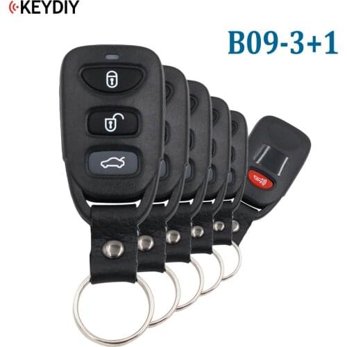 5 PCS, Original 3+1 Buttons Universal KEYDIY B09-4 Remote Control Key B-Series for KD900 KD900+,URG200 KD-X2 Key Machine