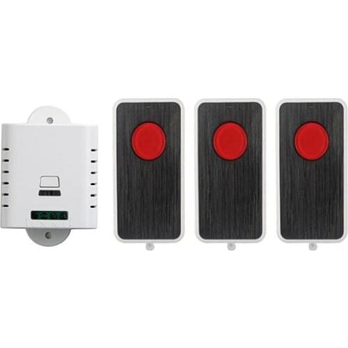 AC85V 110V 120V 220V 250V RF Remote Control Switch System 3X Transmitter + 1 X Receiver 1ch relay smart home z-wave lamp/ window