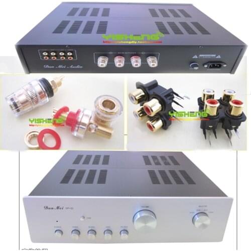 KYYSLB 435 *380*110MM Aluminum Amplifier Chassis DIY Box Shell SP-22 High-end Integrated Amplifier Case Preamplifier Housing