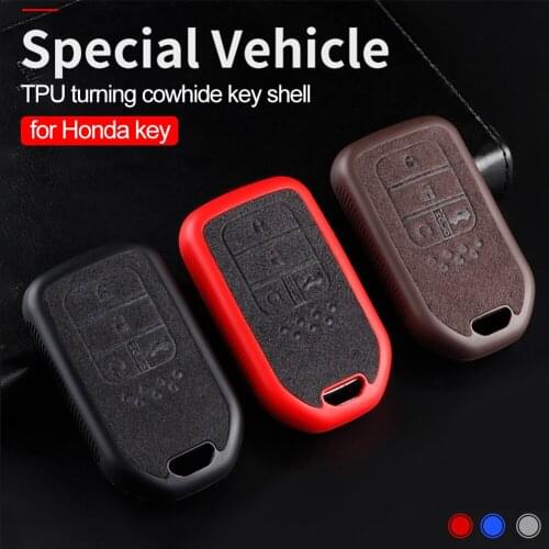 Car Remote Keychain Case Protector Bag for Honda 2017 2018 19CRV Pilot Accord Civic Fit HR-V Freed Keyless Entry Car Model