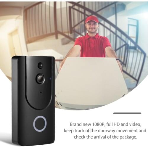 Ideo Doorbell Smart Wireless WiFi Security Door Bell Visual Recording Home Monitor Night Vision Intercom Door Phone
