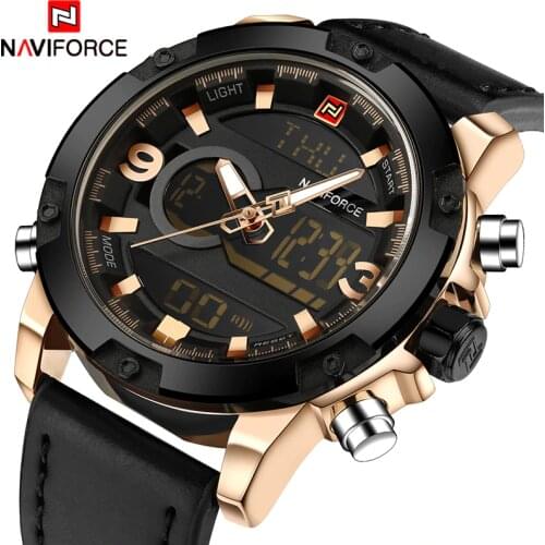 NAVIFORCE Original Luxury Brand Quartz Watch Men Digital LED Clock Mens Watch Military Sports Wrist watch relogio masculino